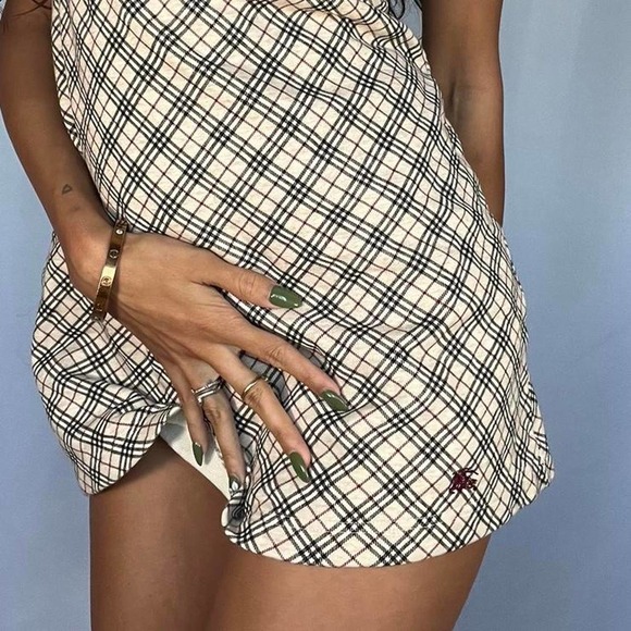 Authentic Vintage Burberry Nova Check Dress Size Small - Picture 3 of 4
